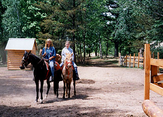 Getting ready to go on a trail ride.